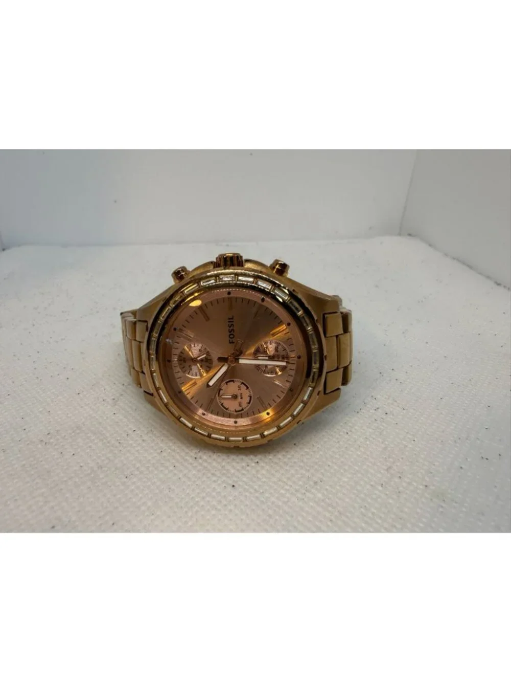 Fossil Dylan CH2826 Womens Rose Gold Chronograph Stainless Steel Watch 38mm